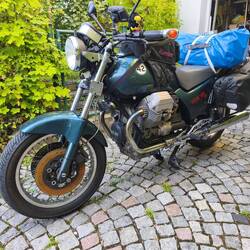 Diesmal ist das Zelt mit eingepackt
