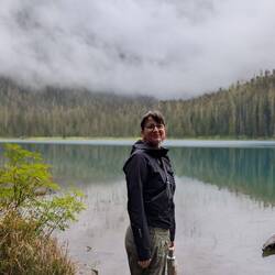 Lower Joffre Lake mit mir.
