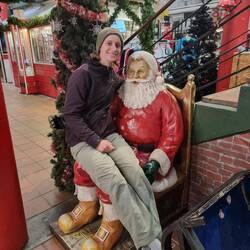 Doch noch ein Foto mit dem Weihnachtsmann