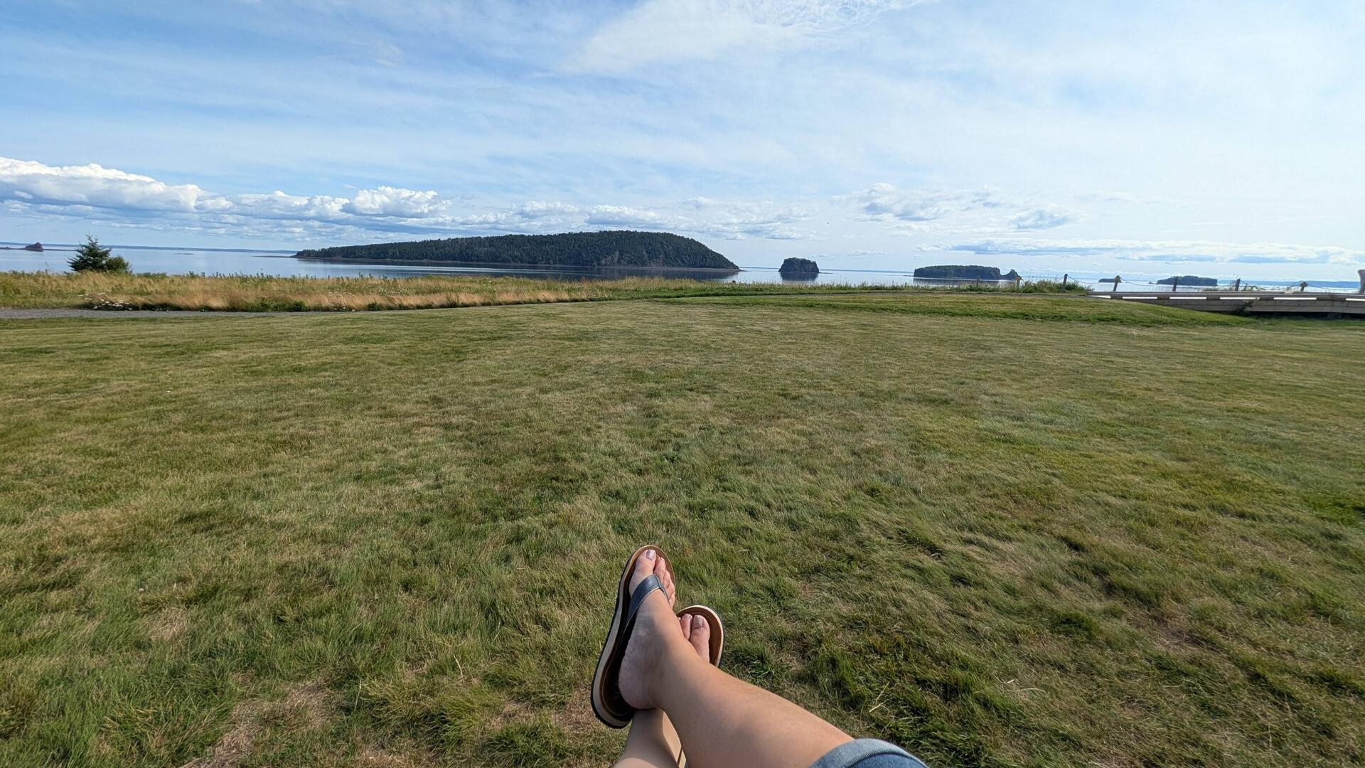 Blick auf die Five Islands