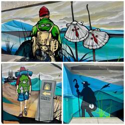 Pilgergraffiti in Pontevedra
