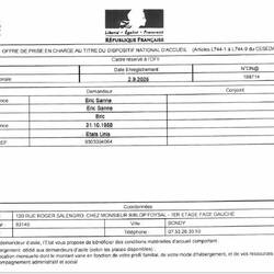 French Asylum Form - ready to go