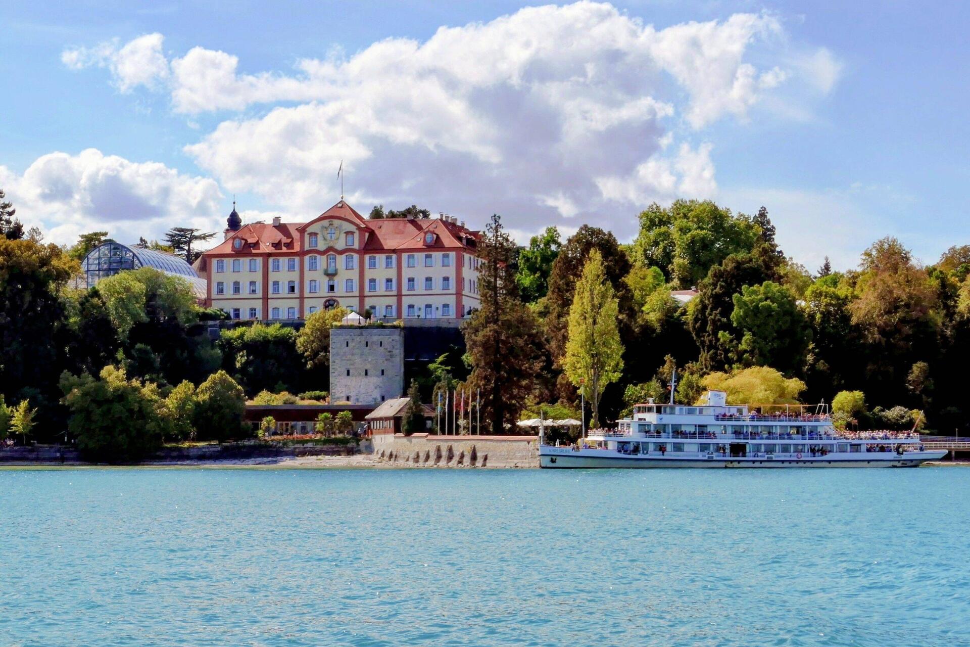 Blick zur Insel Mainau