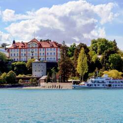 Blick zur Insel Mainau