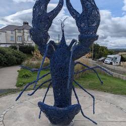 Lobster at the top of Staithes