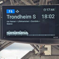 Monitor eines Gleises