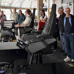 Our attentive group on the Insider Tour during our bridge visit.