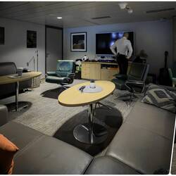 Crew lounge ... they even have a massage chair, which I'm sure gets good use.
