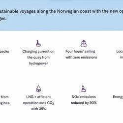 Some of the sustainability measures used by Havila vessels.