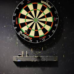 "We throw darts while waiting for the service elevator," quipped the Hotel Manager.