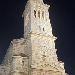 Pretty church in square
