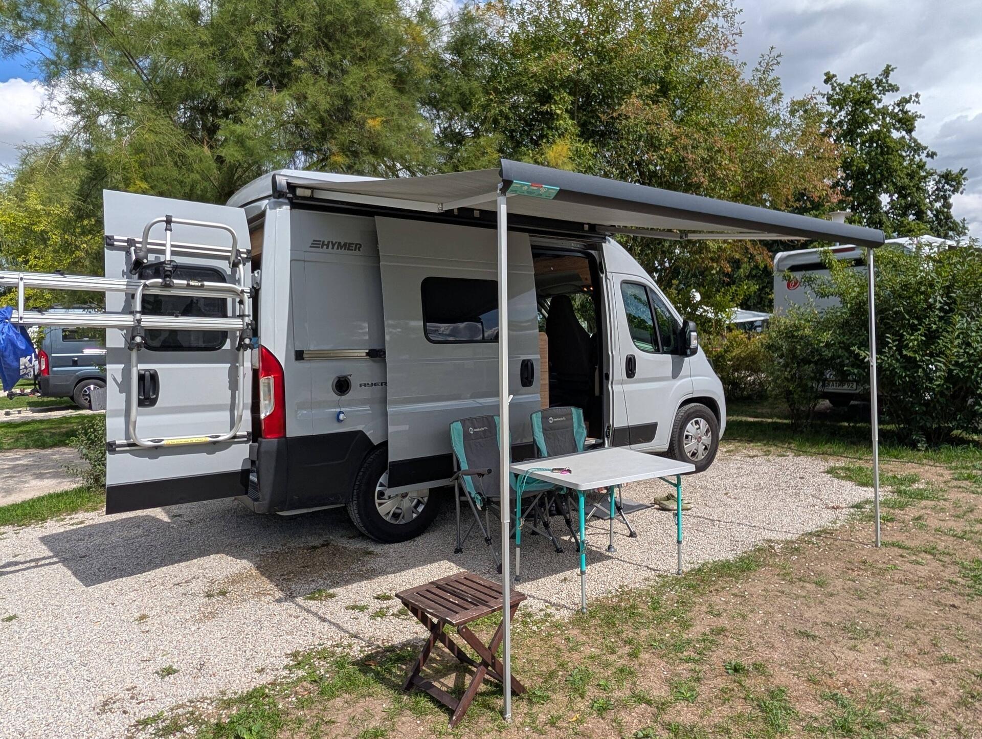 Ankunft bei Sonne pur