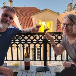 Auf unserem Balkon