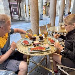 Frühstück in Pontevedra