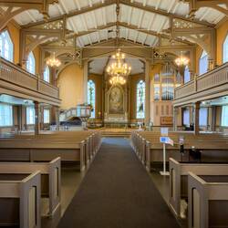 Tromsø Cathedral: only wooden cathedral in Norway; northernmost Protestant cathedral in the world.