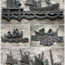 Fangstmonument (Arctic Hunter Monument): detail from the pedestal.