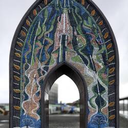 Gateway to the Arctic Ocean; by veteran artist Marie Bockalie and a team of up-and-coming artists.