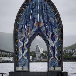 Gateway to the Arctic Ocean ... with the Arctic Ocean Cathedral across the water.