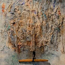 "Why Did You Leave the Tent Alone?" by Hani Zurob — Mother Dough Exhibition.