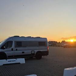Und am Abend könnten wir einen schönen Sonnenuntergang genießen