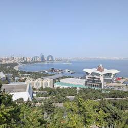 Baku Highland Park - looking across the crescent bay