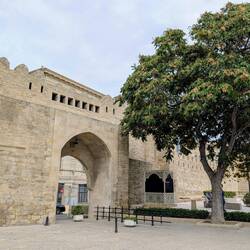 Baku Old Town - 12th-century fortress walls and the grand sandstone Shamakhi Gate