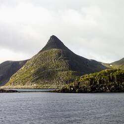 Approaching our berth in Havøysund.