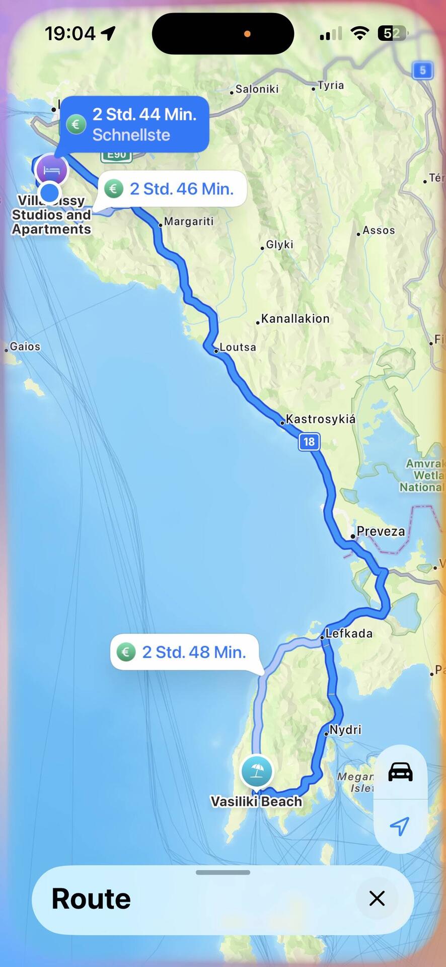 Reisestrecke
