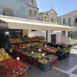 Marktstand in Lefkada