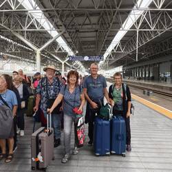 Ankunft in Yichang auf dem Bahnhof