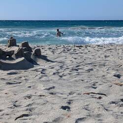 First Things first: den fußläufig erreichbaren Strand auschecken ☺️