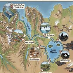 AI generated visual of our tour route