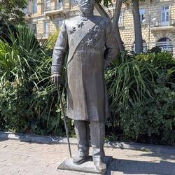 Statue of Haji Zeynalabdin Taghiyev, the only oil barons that didn't leave during the Soviet Union