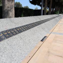 A plaque for each one who perished