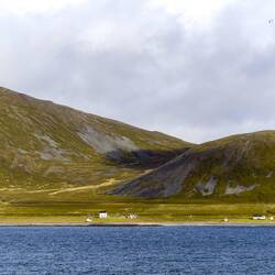 Some of the buildings are summer homes; others are abandoned settlements.