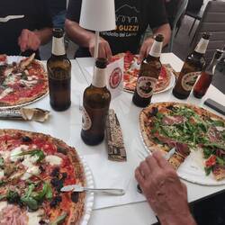 Wie immer in Italien: Pizza...