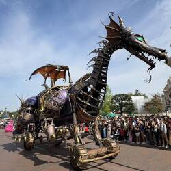 Maleficent transforms into the dragon