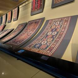 Plenty of carpets from various cultures / tribes and different weaving techniques