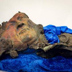 What's left of the bust King Louis-Philippe sent with the Recherche Expedition in 1839.