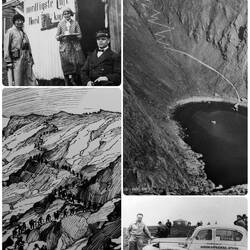 Before there was a road, tourists had to hike up the steep zigzag path to visit Nordkapp.