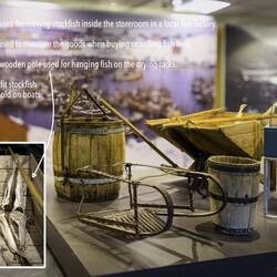 Artifacts from the fishing industry.