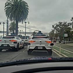 Surrounded by robotaxis 😳