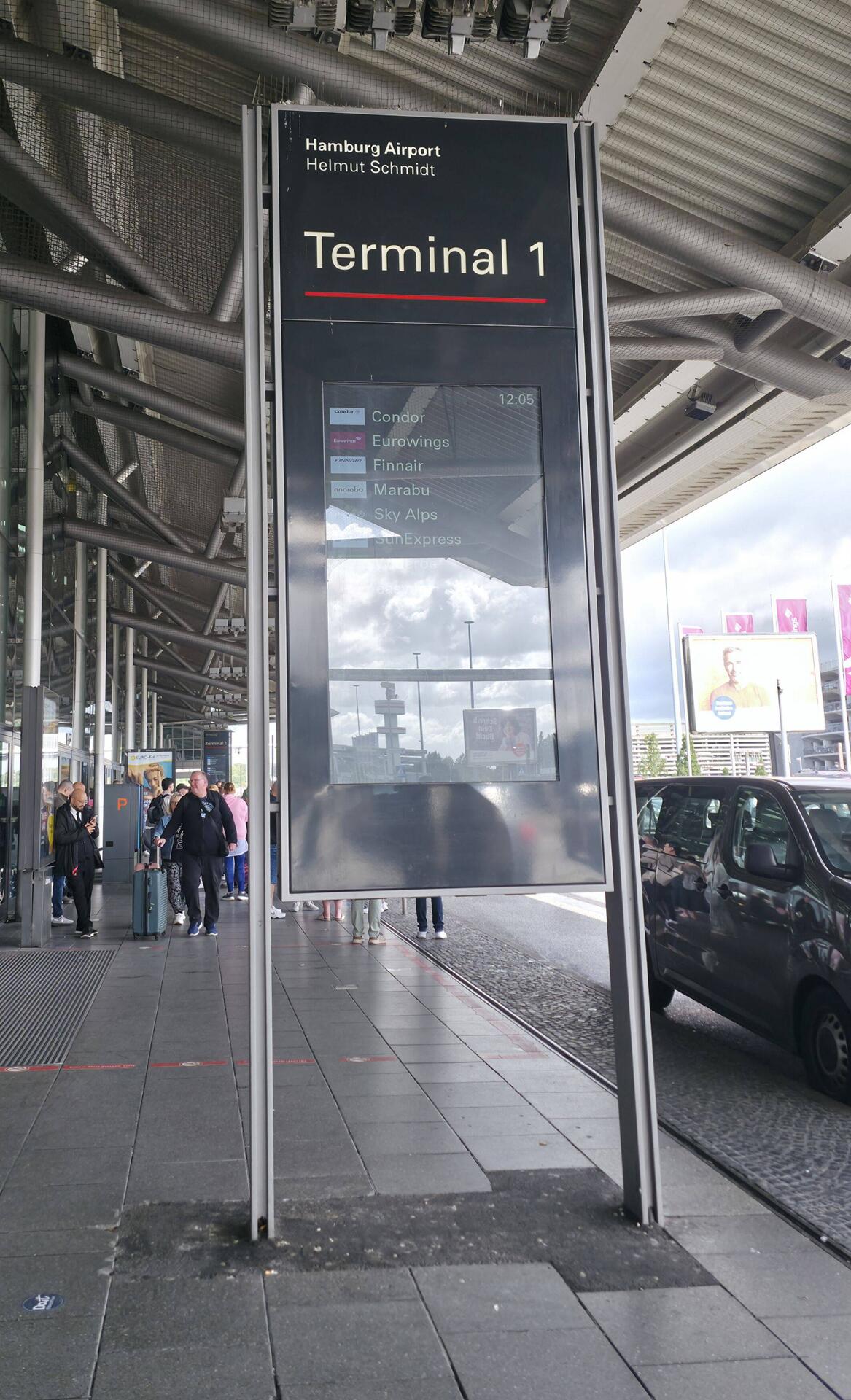 Schnell rüber von P2 zum Terminal 1