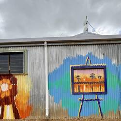 Exhibition hall murals
