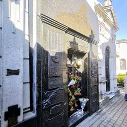 Das Grab von Evita Peron auf dem Cementerio de Recoleta