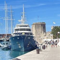 Big boats. Nice way to travel I imagine