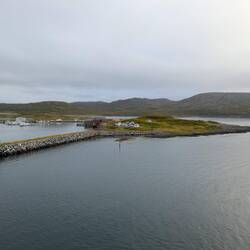 The starboard breakwater in Mehamn.