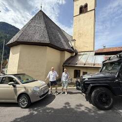 Als Beweis für Tausch von Copilot und Witze erzählen, Foto der Kirch der Madonna della Neve.