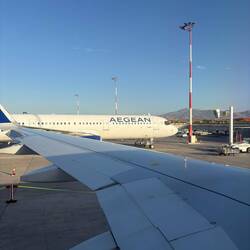Abflug in Athen