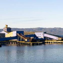 An industrial facility as we leave Vadsø.